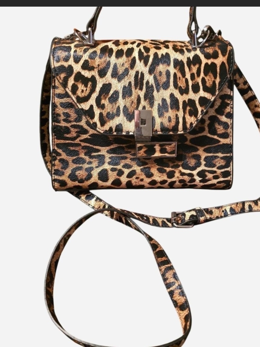 Leopard Print Crossbody Bag - Women Bags